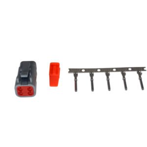 AEM DTM Style 4-Way Receptacle Connector Kit with 5 Female Pins