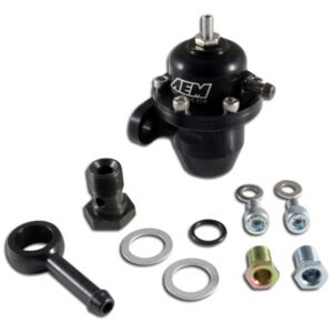 AEM 86-93 Acura / 95-98 TL / 88-91 Civic/CRX / 92-01 Prelude Black Adjustable Fuel Pressure Regulato