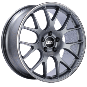 BBS CH-R 20x9 5x120 ET29 Satin Titanium Polished Rim Protector Wheel -82mm PFS/Clip Required