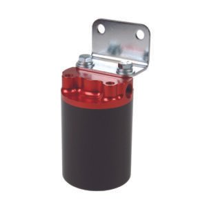 Aeromotive Canister Fuel Filter - 3/8 NPT/100-Micron (Red Housing w/Black Sleeve)