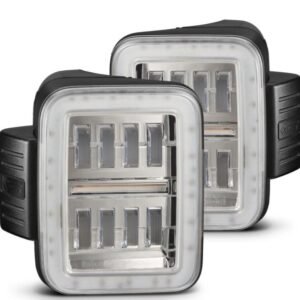 AlphaRex 19-24 Jeep Gladiator JT Nova-Series Prismatic LED Tail Lights - Chrome