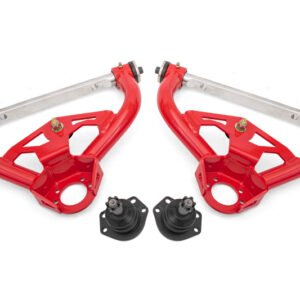 BMR 78-87 GM G-Body Non-Adjustable Upper A-Arms Delrin Std Ball Joint - Red