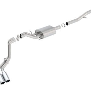 Borla 14 Silv/Sierra 1500 EC Std/CC Short 143.5in WB S-Type Dual Rolled Side Exit Cat-Back Exhaust