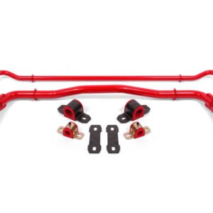 BMR 08-19 Dodge Challenger Front/Rear Hollow 38mm/25mm Sway Bar Kit w/ Bushings - Red