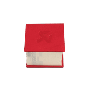 Akrapovic Leather Memo Notepad - Red
