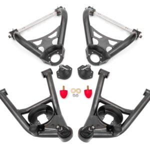 BMR 64-72 GM A-Body Non-Adjustable A-arm Kit - Black Hammertone