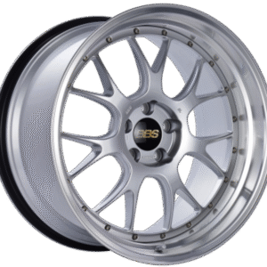 BBS LM-R 20x10 5x120 ET18 Diamond Silver Center Diamond Cut Lip Wheel -82mm PFS/Clip Required