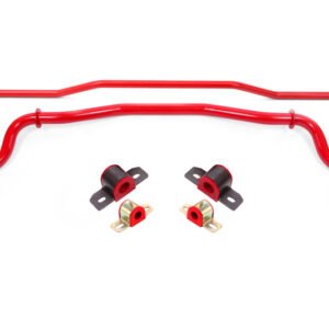 BMR 15-22 S550 Mustang Sway Bar Kit with Bushings Front and Rear Red
