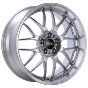 BBS RS-GT 20x8.5 5x120 ET15 Diamond Silver Center Diamond Cut Lip Wheel -82mm PFS/Clip Required