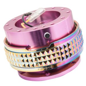 NRG Quick Release Kit - Pyramid Edition - Pink Body / Neochrome Pyramid Ring