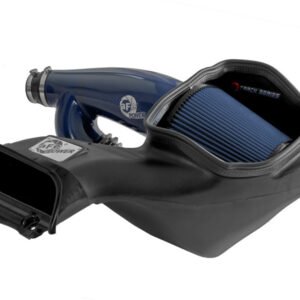 aFe 17-24 Ford F-150 Track Series Blue Kevlar Carbon Fiber C/A Intake System w/Black Pro 5R Filter