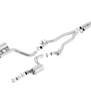 Borla 15-16 Dodge Challenger Hellcat 6.2L V8 ATAK w/ Valve Simulator CB Exhaust Factory Valance