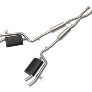 aFe Gemini XV 2.5in 304 SS Cat-Back Exhaust w/Cut-Out 18-22 Kia Stinger V6 3.3L