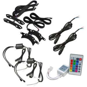 Oracle 15-21 Dodge Challenger RGB+W Headlight DRL Kit - ColorSHIFT w/ Simple Cntrl