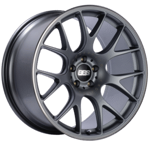 BBS CH-R 20x10.5 5x112 ET25 Satin Titanium Polished Rim Protector Wheel -82mm PFS/Clip Required