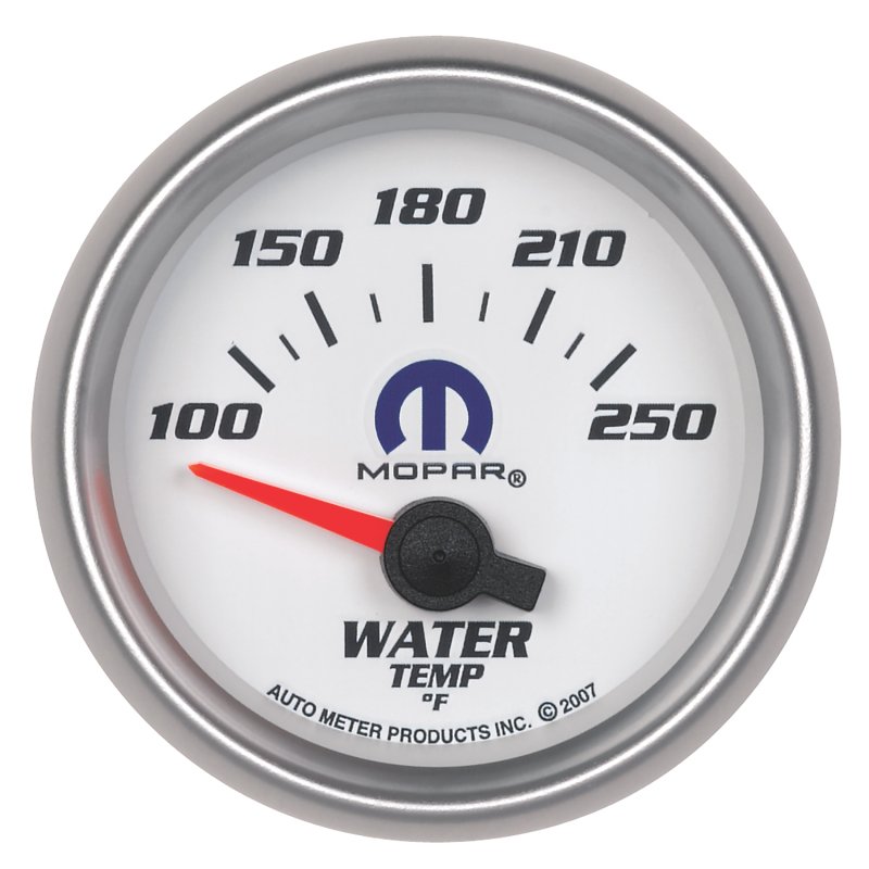 Autometer Mopar 52.4mm SSE 100-250 Degree F Water Temperature Gauge