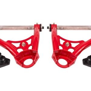 BMR 68-74 Chevrolet Nova Non-Adj. Upper A-Arms w/ STD. Ball Joint (Delrin) - Red