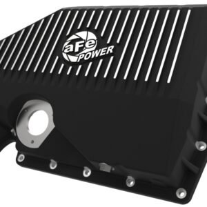 aFe 05-19 VW 1.8L/2.0L w/ Oil Sensor Engine Oil Pan Black POWER Street Series w/ Machined Fins