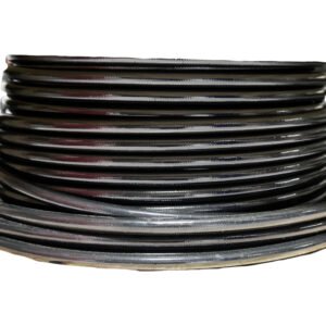 Aeromotive PTFE SS Braided Fuel Hose - Black Jacketed - AN-12 x 8ft