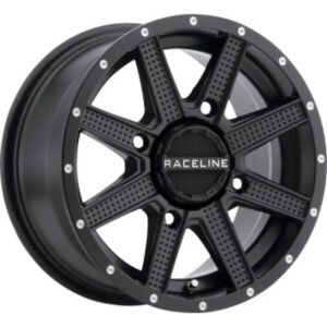 Raceline A92B Hostage 12x7in / 4x110 BP / 4-3 10mm Offset / 132.5mm Bore - Satin Black Wheel