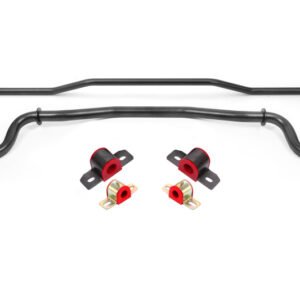 BMR 15-22 S550 Mustang Sway Bar Kit with Bushings Front and Rear Black Hammertone