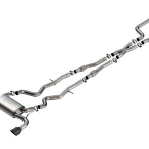 Borla 16-24 Infinity Q50 (Auto V6) S Type Cat Back - Black Chrome Tip