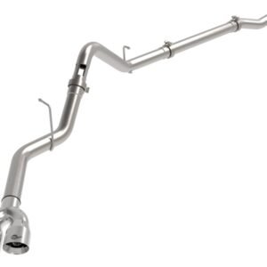 aFe Rebel XD Series 3 IN 304 Stainless Steel DPF-Back Exhaust w/Dual Polished Tips