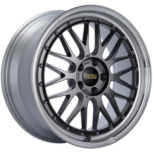 BBS LM 19x8.5 5x112 ET48 Diamond Black Center Diamond Cut Lip Wheel -82mm PFS/Clip Required