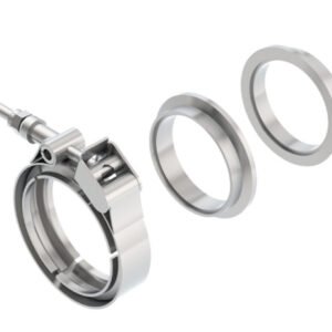Borla Universal 2.25in Stainless Steel 3pc V-Band Clamp w/ Male and Female Flanges