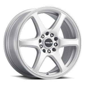 Raceline 146S Matrix 18x8in / 5x112/5x120 BP / 40mm Offset / 74.1mm Bore - Gloss Silver Wheel