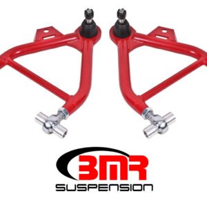 BMR 79-93 Fox Mustang Lower A-Arms (Coilover Only) w/ Adj. Rod End and STD. Ball Joint - Red