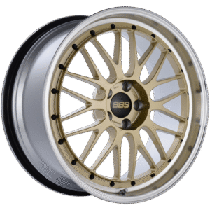 BBS LM 20x9.5 5x114.3 ET40 CB66 Gold Center Diamond Cut Lip Wheel