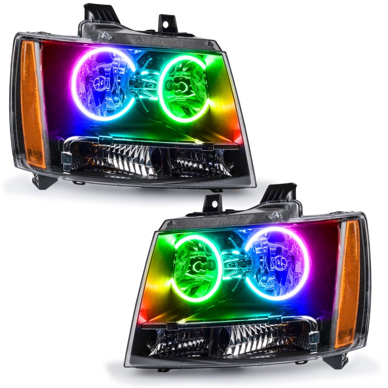 Oracle 07-13 Chevrolet Avalanche Pre-Assembed SMD Headlights - ColorSHIFT w/o Cntrl