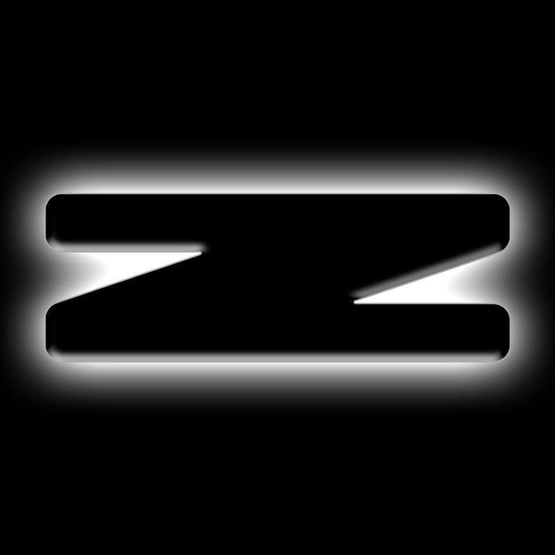 ORACLE Lighting Universal Illuminated LED Letter Badges - Matte Blk Surface Finish - Z