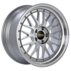 BBS LM 18x9 5x114.3 ET42 Diamond Silver Center Diamond Cut Lip Wheel - 82mm PFS/Clip Required
