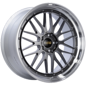 BBS LM 21x10 5x120 ET38 Diamond Black Center Diamond Cut Lip Wheel -82mm PFS/Clip Required