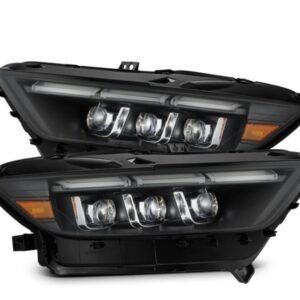 AlphaRex 15-17 Ford Mustang NOVA LED Proj Headlights Black w/Activ Light/Seq Signal/Switch DRL