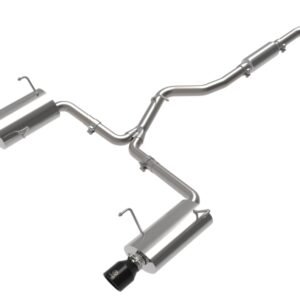 aFe Subaru Forester XT 14-18 H4-2.5L (t) Takeda 2-1/2in to 2-1/4in 304 SS Cat-Back- Black Tip