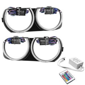 Oracle 15-21 Dodge Challenger Pre-Installed Halo Headlight Bezel - w/ Simple Controller