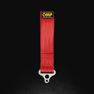 OMP Tow Hook Stainless Internal Diameter 100 mm - Medium Material (Red)