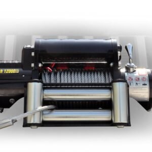 DV8 Offroad 12000 LB Winch w/ Steel Cable & Wireless Remote - Black