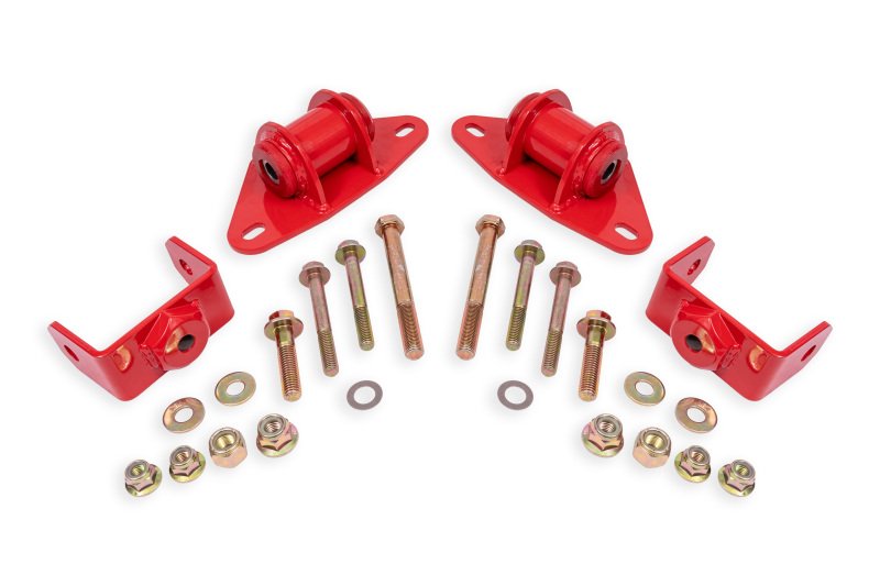 BMR Suspension 14-19 Chevrolet Corvette Motor Mount Kit - Red
