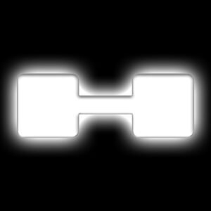 ORACLE Lighting Universal Illuminated LED Letter Badges - Matte Wht Surface Finish - H
