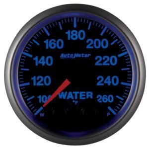 Autometer Elite Nascar 2-1/16in 100-260 Deg. F Water Temp. w/ Peak and Warn Gauge w/ Pro-Control