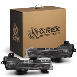 AlphaRex 17-23 Tesla Model 3/20-24 Model Y Double Tap Dual Color LED Projector Fog Lights