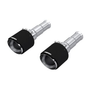 MBRP 19-24 Ram 1500 5.7L Hemi 3in Inl. 5in OD DW Angle Cut T304 Carbon Exhaust Tips - Pairs