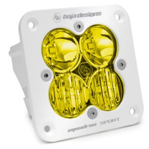 Baja Designs Squadron Sport Driving/Combo Pattern Flush Mount White LED Light Pod - Amber