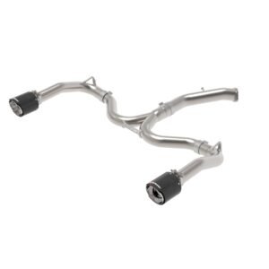 aFe Takeda 20-21 Kia Forte GT 1.6L (t) 3in to 2.5in SS Axle-Back Exhaust System w/ Carbon Fiber Tips