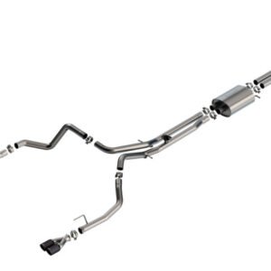 Borla 24-25 Chevy Silverado 1500 (6.2L V8) S-Type Cat Back - 3.5in Carbon Fiber Black Anodized Tips
