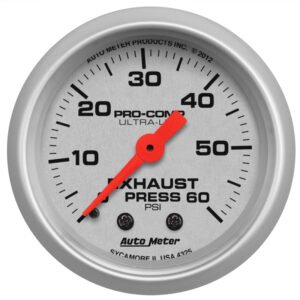 AutoMeter Ultra-Lite 2-1/16in. 100PSI Exhaust Pressure Digital Stepper Motor Gauge